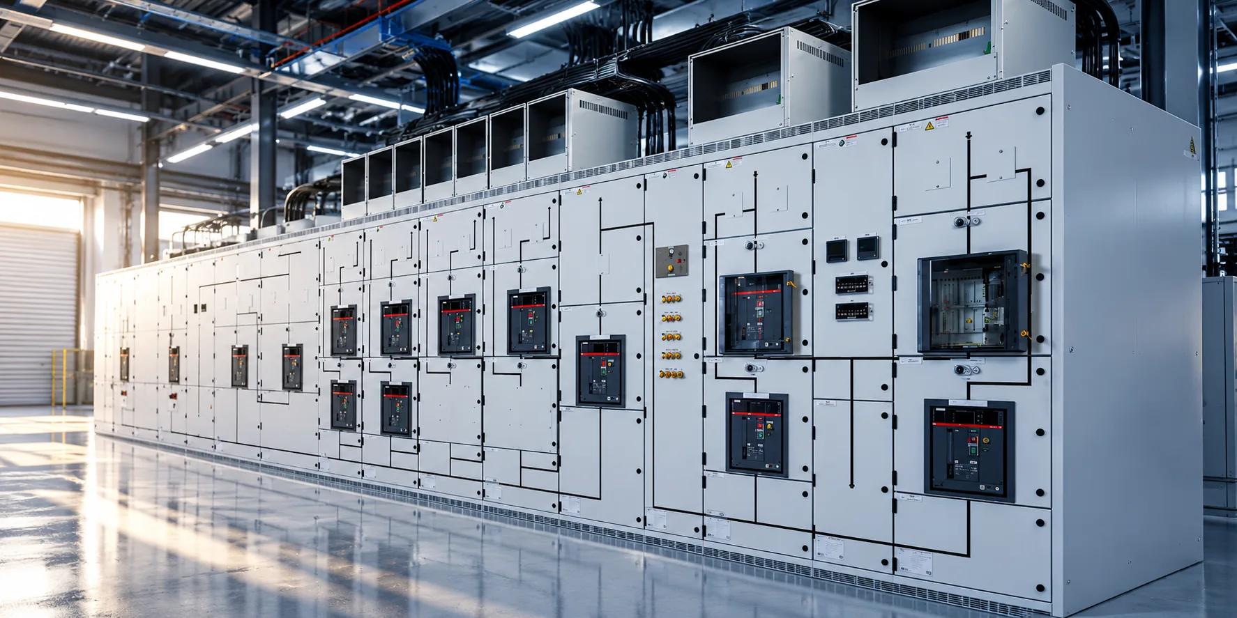 Electrical switchgear and power distribution equipment.